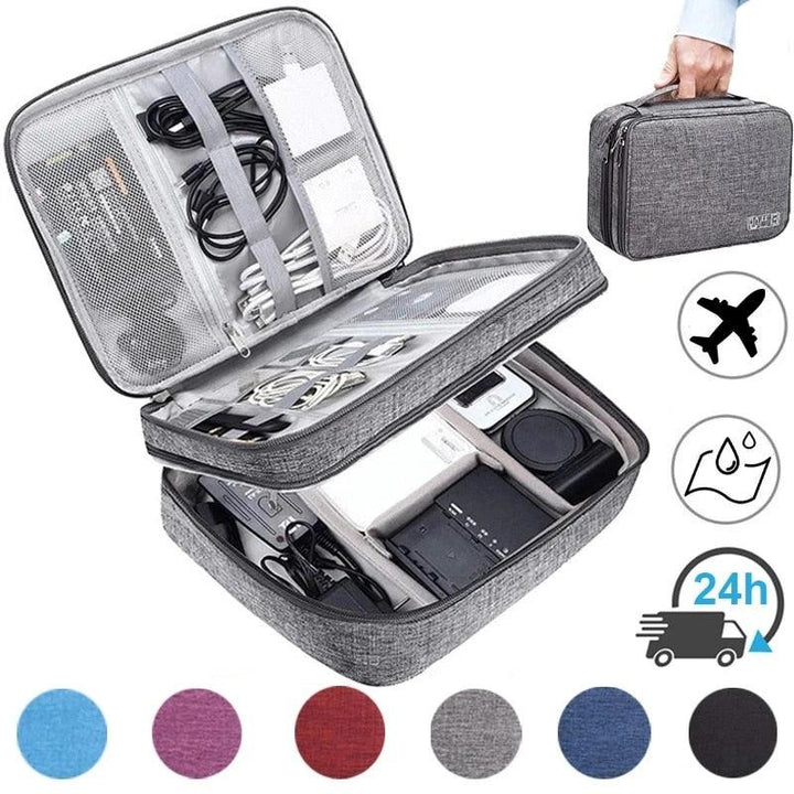 Lisslune | Ultimate Travel Tech Gear Organizer: Waterproof Protection for your Electronics