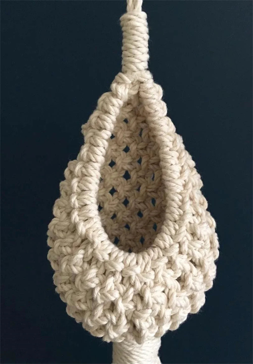 Rynx | Handmade Macrame Air Planter Hanging Pot Pineapple Climbing Vine Flowers Flower Container Net Hanger Tapestry Boho Decor