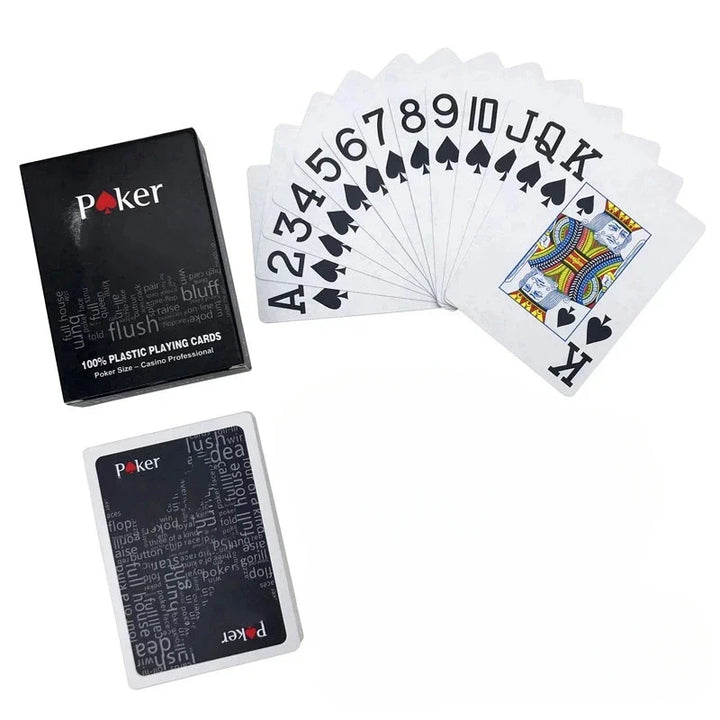 Rynx | Texas Plastic Cards Poker Mat Poker Game Party Props, suitable for outdoor entertainment, parties, family gatherings