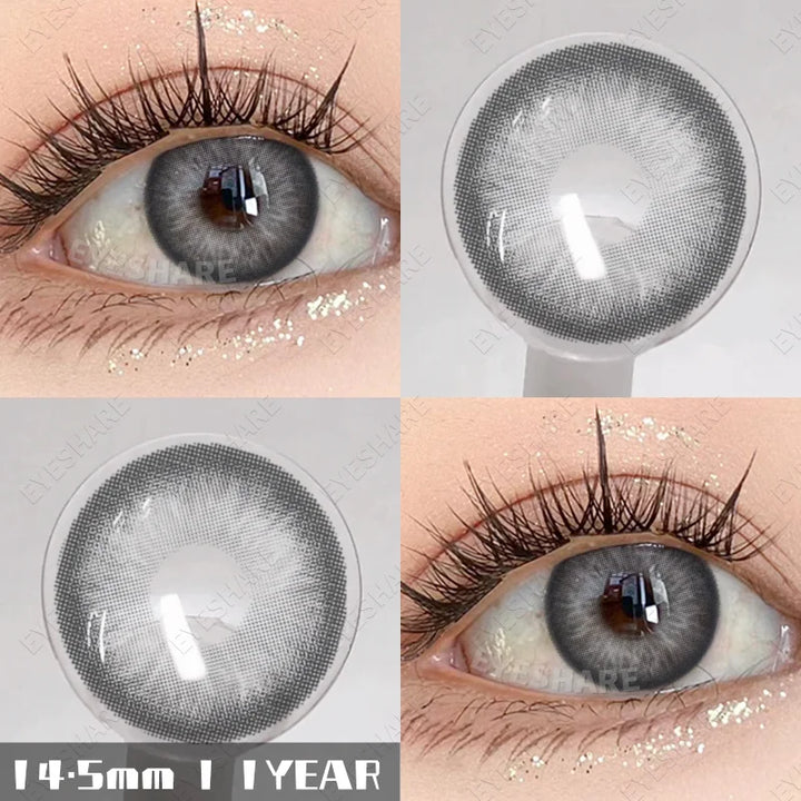 Rynx | 1 pair natural colored contact lenses pink contact purple gray eye colored lenses colored makeup soft beautiful pupil