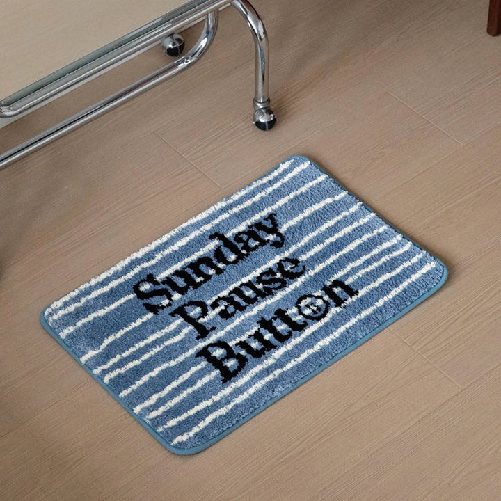 Rynx | Stylish Tufting Letter Bathroom Mat Cartoon Dog Bath Rug Carpet Entrance Doormat Floor Anti-Slip Foot Cushion Aesthetic Home Decor