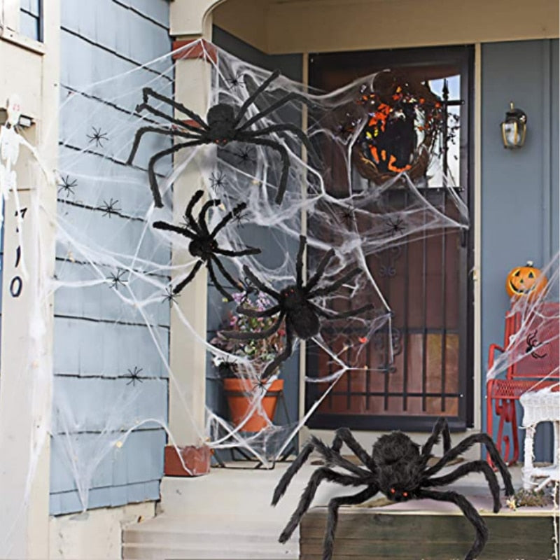 Lisslune | Big Black Spider Halloween Party Decoration