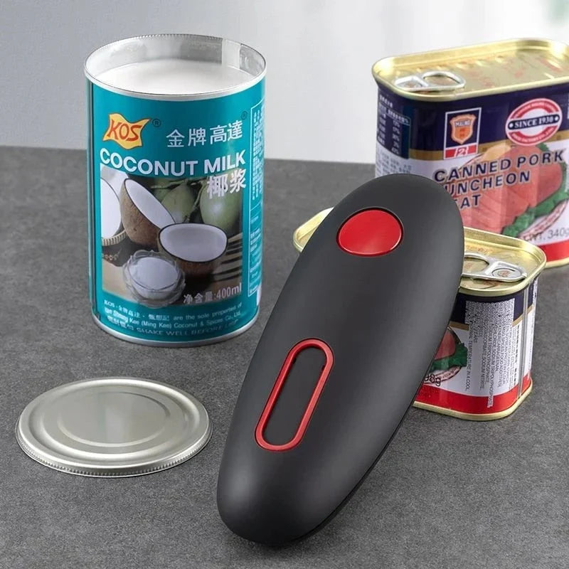 Lisslune | Automatic Can Opener with Ergonomic Handle and One-Button Operation