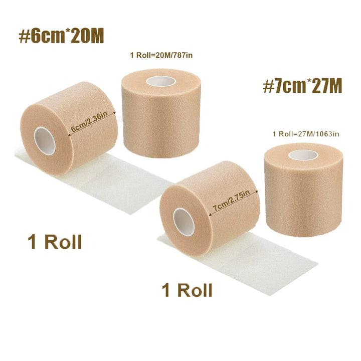 Rynx | 1 roll sports tape white patch band self-adhesive bandages elastic tape flexible stretch bandages for sports knee, wrist sprain