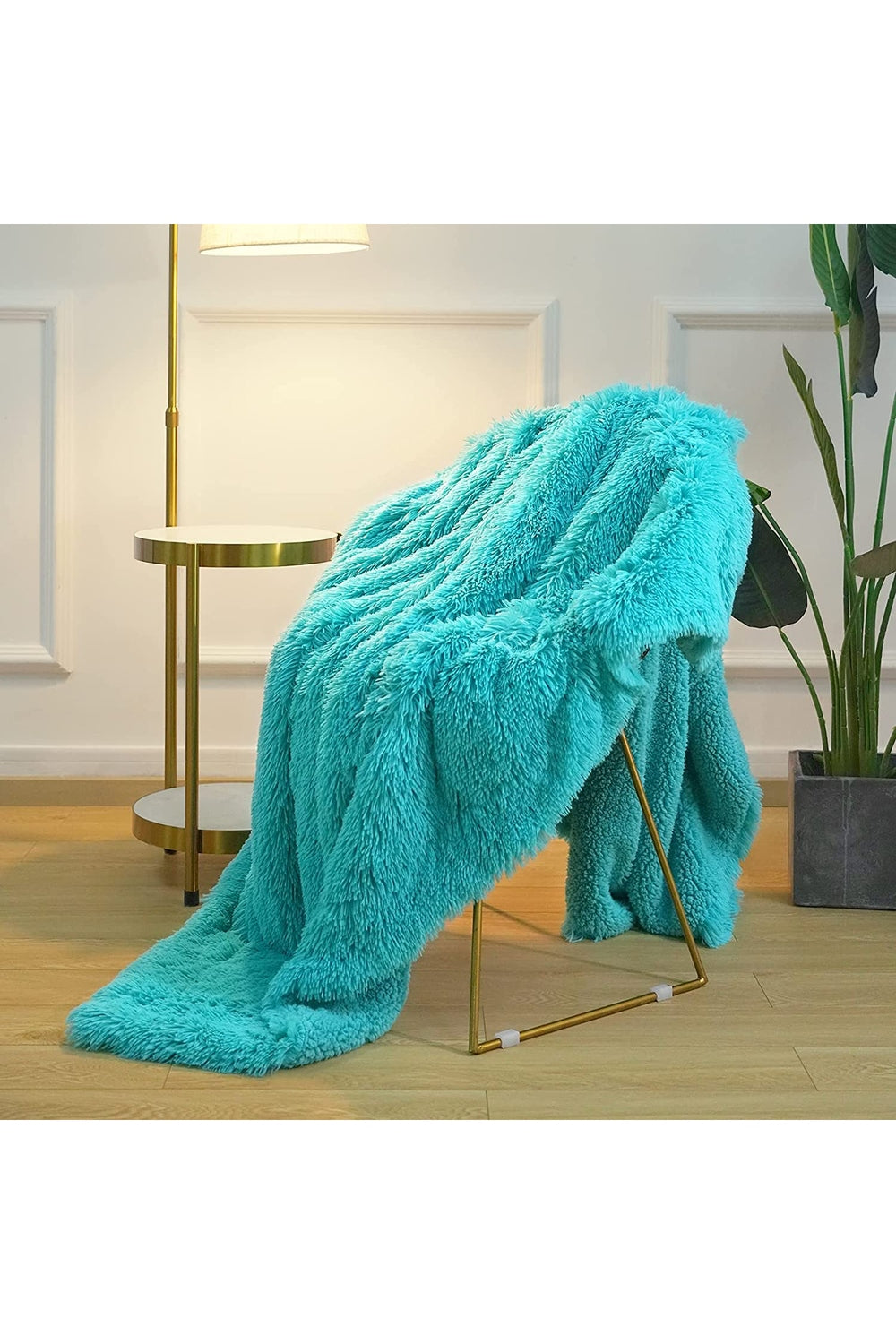 Lisslune | Synthetic fur sofa blanket