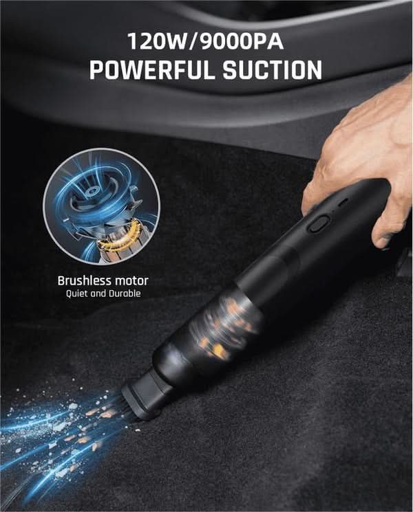 Lisslune | Cordless Handheld Vacuum Cleaner for Effortless Car & Household Cleaning