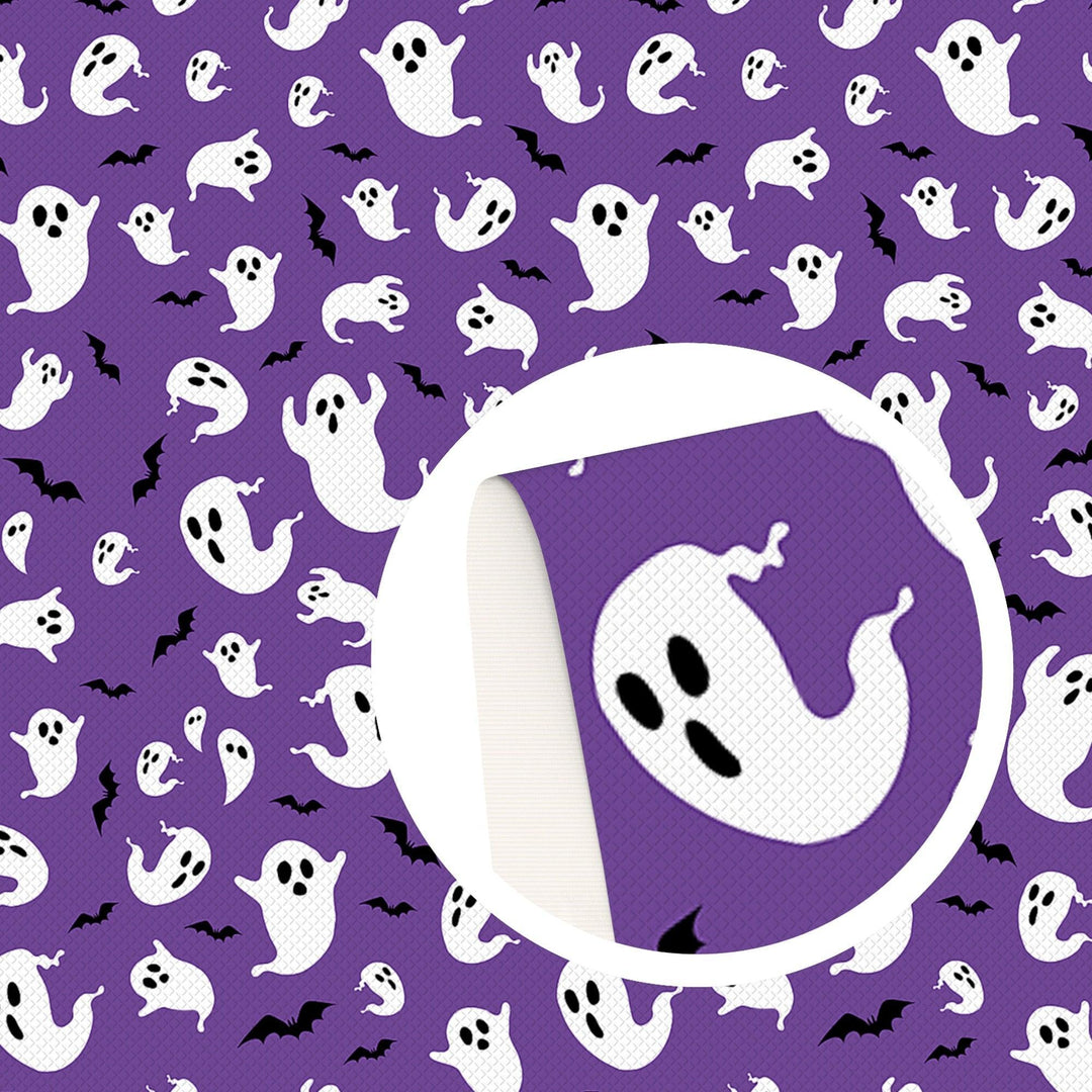 Lisslune | Halloween-themed leather craft sheets - ghost & pumpkin designs for DIY projects