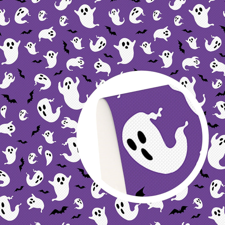 Lisslune | Halloween-themed leather craft sheets - ghost & pumpkin designs for DIY projects