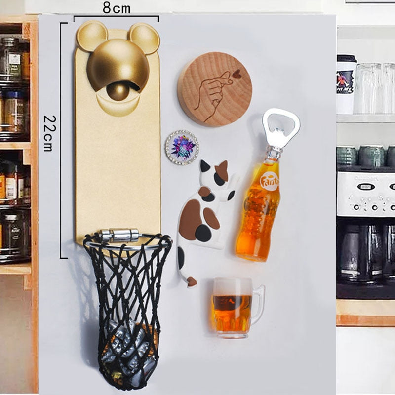 Lisslune | Fridge Magnetic Basketball Bottle Opener