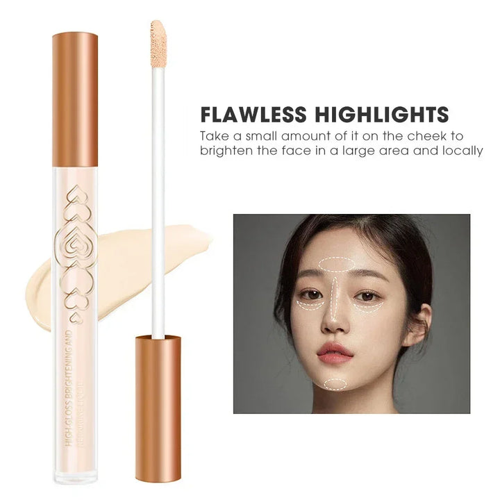 Rynx | Liquid Contour Bronzer Stick 2 in 1 Brightens the Skin Warm Shade Brown Nose Shadow Contour Matte Highlighter Face Bronzer Make-up
