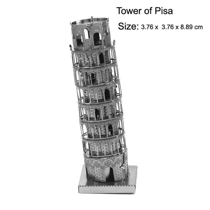 Lisslune | Global Landmark 3D Metal Puzzle Set: Construct and Explore Iconic Structures
