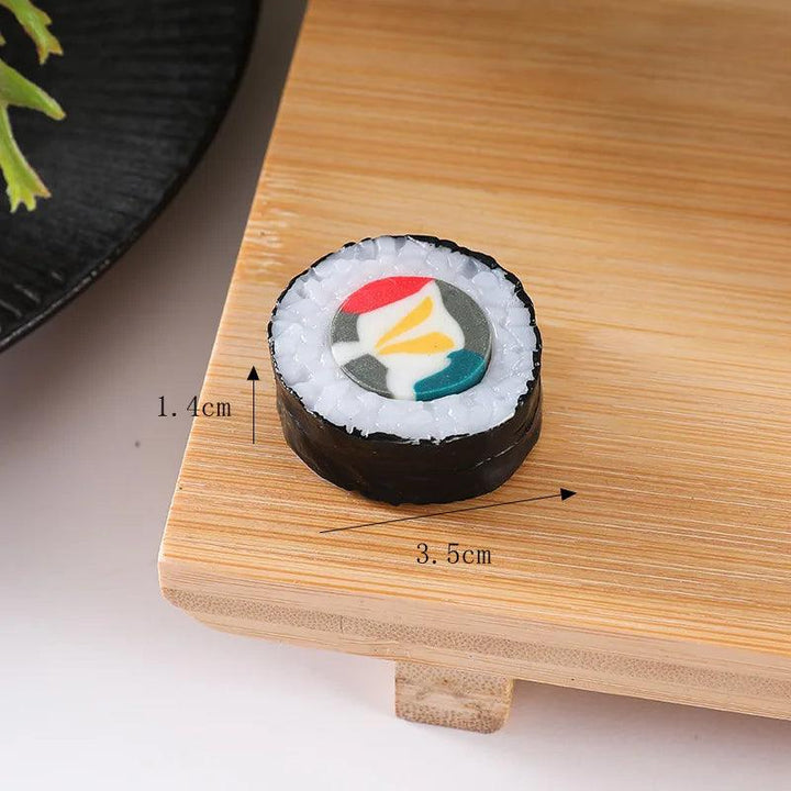 Lisslune | Realistic Artificial Sushi Set - 10pcs Decorative Japanese Rolls for Photography and Home Styling