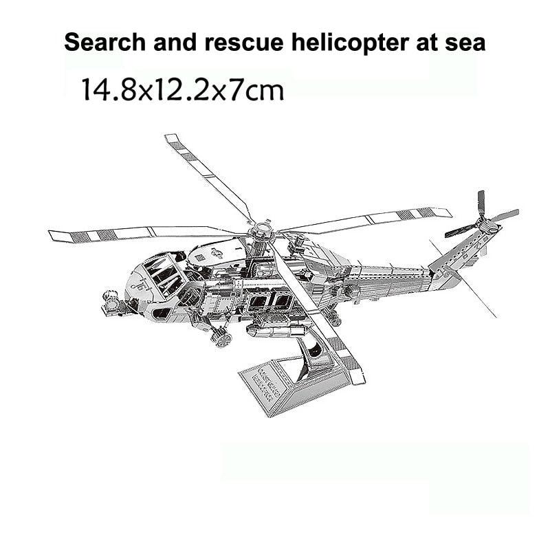 Lisslune | Stainless Steel 3D Jet Fighter Model Building Kit - Engaging DIY Puzzle for All Age Groups