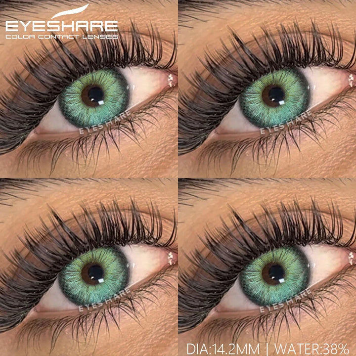 Rynx | 1 Pair Color Lenses Colored Contact Lenses New Brown Lens Blue Eye Lenses Green Lenses Cosmetic Gray Eye Lens Yearly
