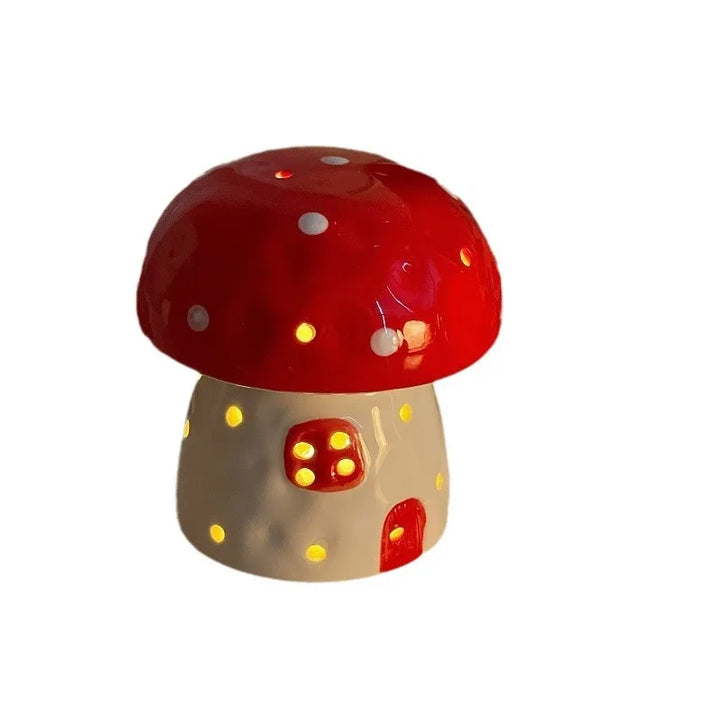 Lisslune | Dreamy Mushroom Shape Ceramic Bedside Lamp