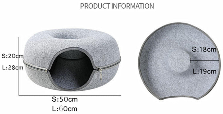 Lisslune | Purrfect Play Oasis: Versatile Cat Tunnel Bed with Training Features
