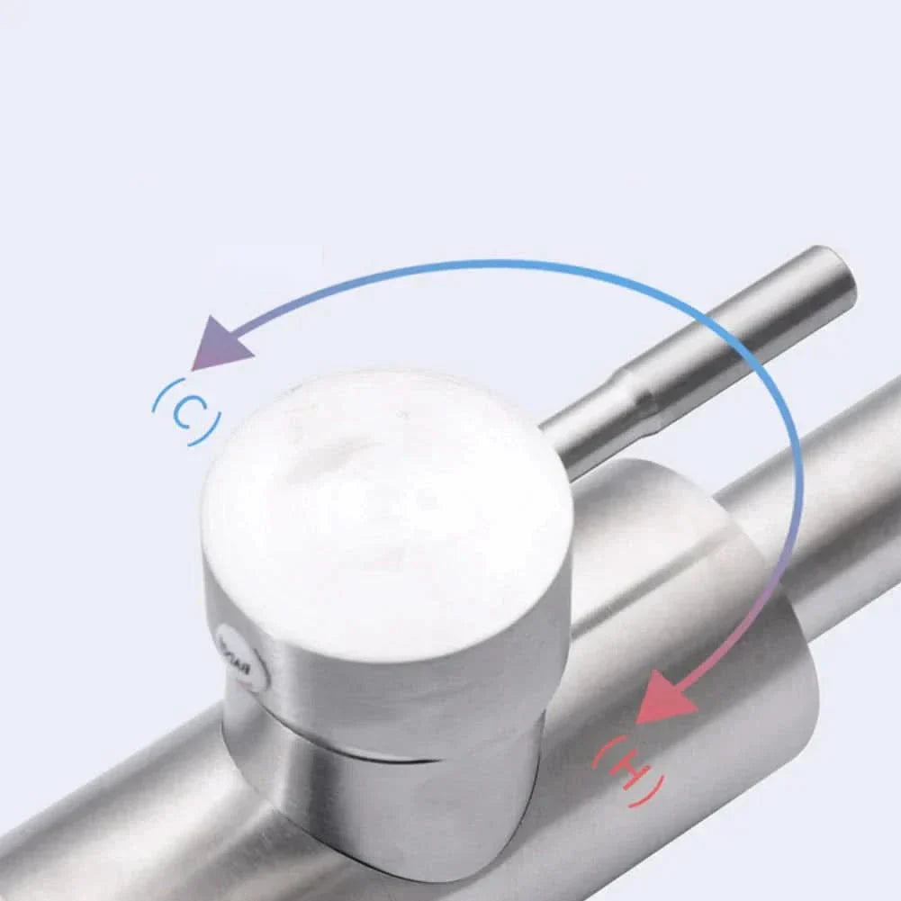 Lisslune | Stainless Steel Kitchen Faucet with Pull-Out Spout