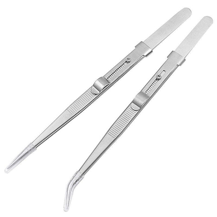 Lisslune | Delicate Task Precision Tweezers set with secure sliding lock mechanism
