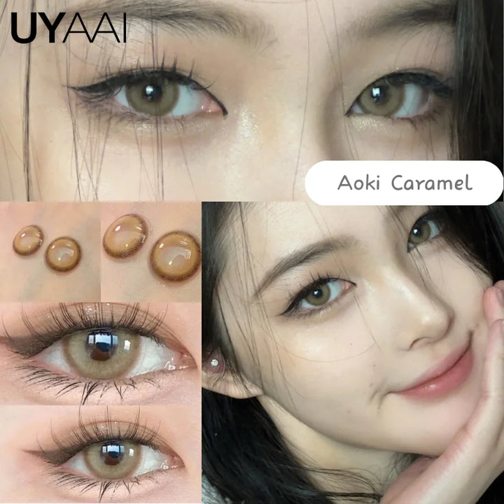 Rynx | 1 Pair Korean Color Contacts for Eyes Cosplay Lenses Large Eye Makeup Pink Lens