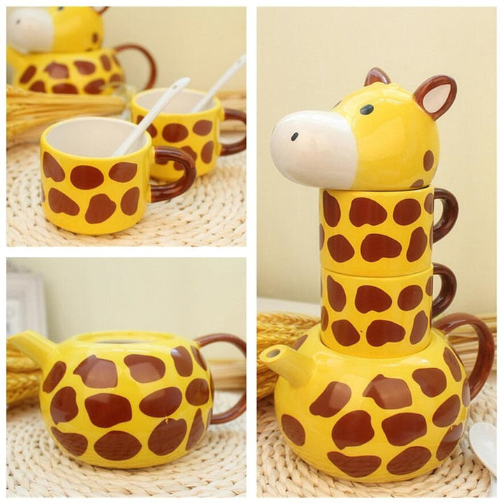 Lisslune | Giraffe Mug Teapot Set