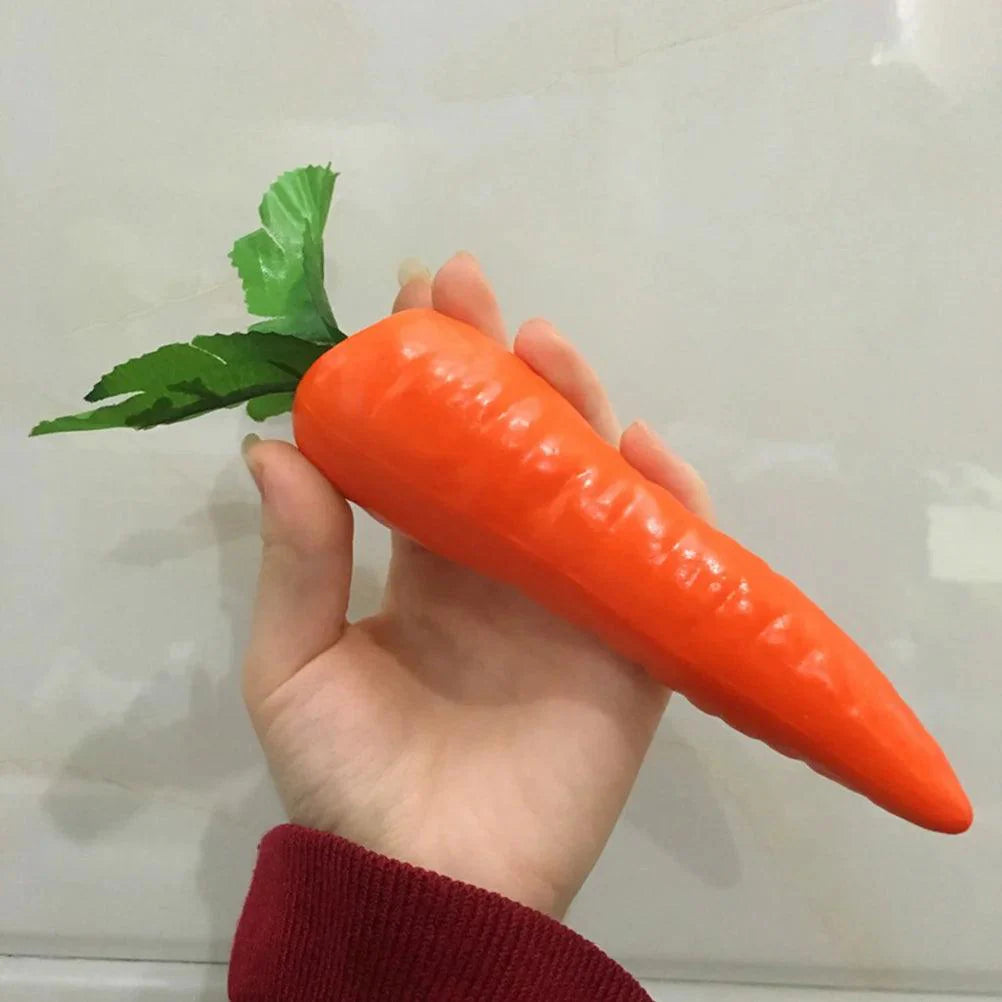 Lisslune | Set of 4 Realistic Foam Carrot Decorations for Cheerful Celebrations and Home Accents