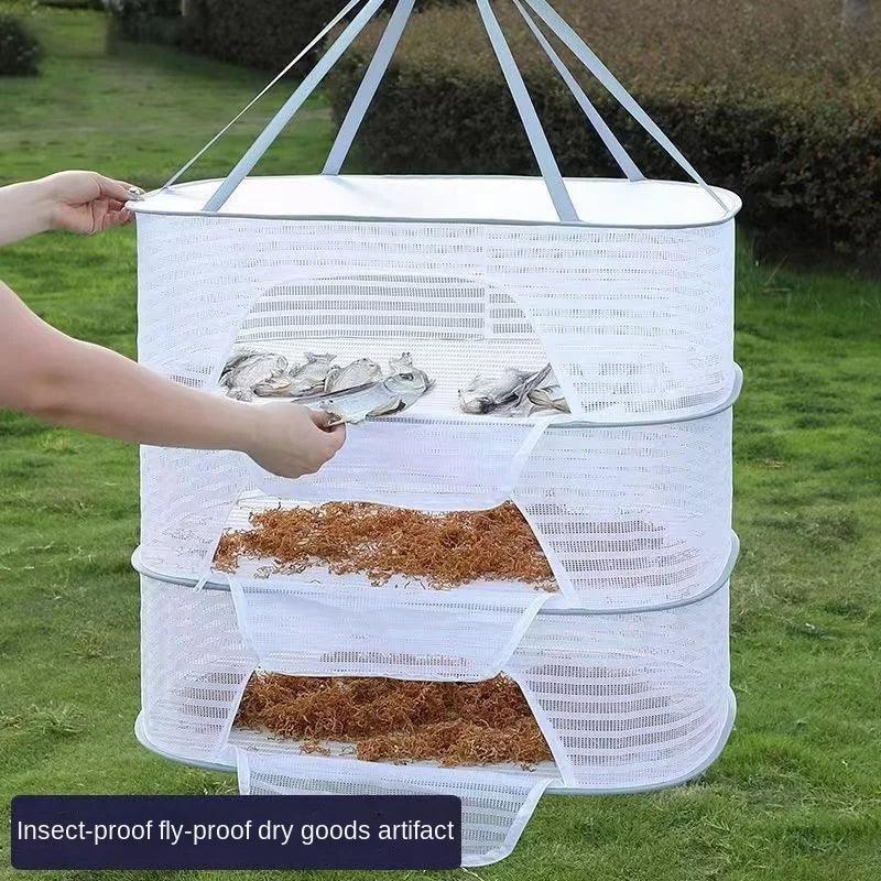 Lisslune | Foldable Mesh Drying Rack for Clothing, Food and More