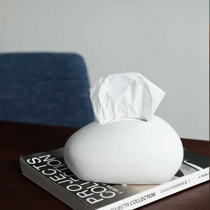 Rynx | Nordic Fabric Box Ceramic Bedroom Paper Storage Box New Office Decorative Household Towel Holder High Quality Napkin Dispenser