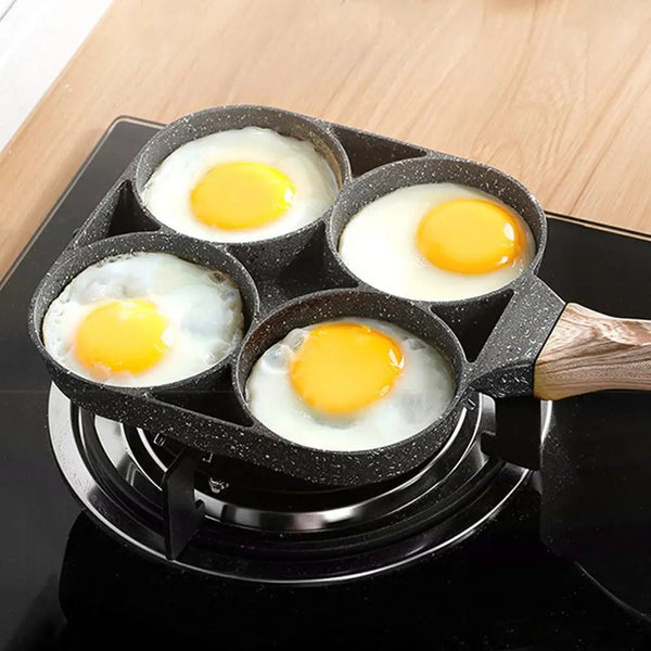 Lisslune | QuickCook - Frying pan with more sections and transparent handle
