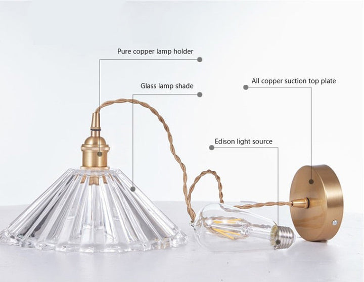 Lisslune | Nordic Brilliance Transparent Glass Pendant Lamp