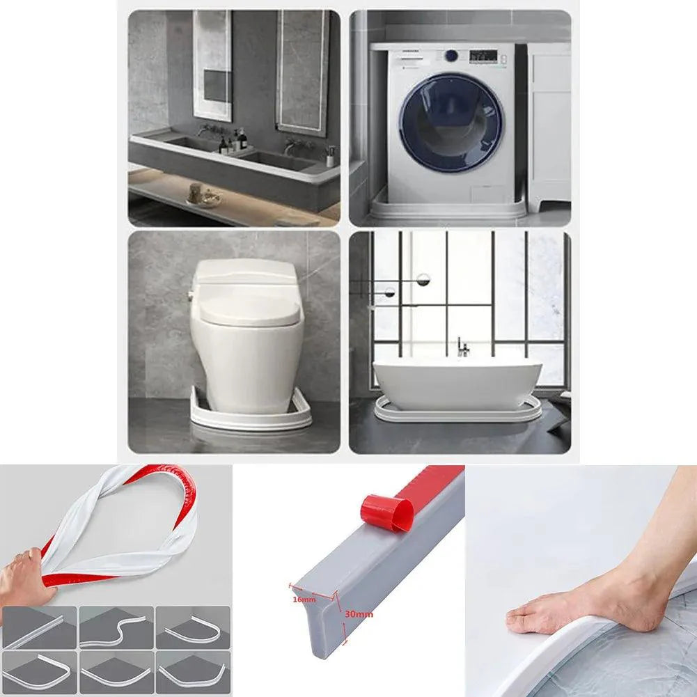 Lisslune | Silicone Waterproof Shower Leak Prevention Strip