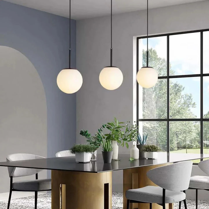 Lisslune | Mid-Century Modern Glass Ball Pendant Light