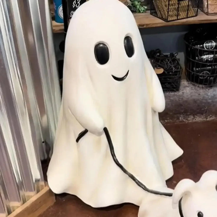 Rynx | Halloween Decor Ghost Dog Statue Interesting Resin Ornaments Creative Home Decor Gift