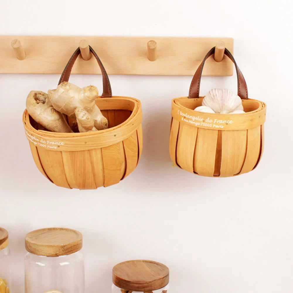 Lisslune | French Market Handcrafted Wooden Basket