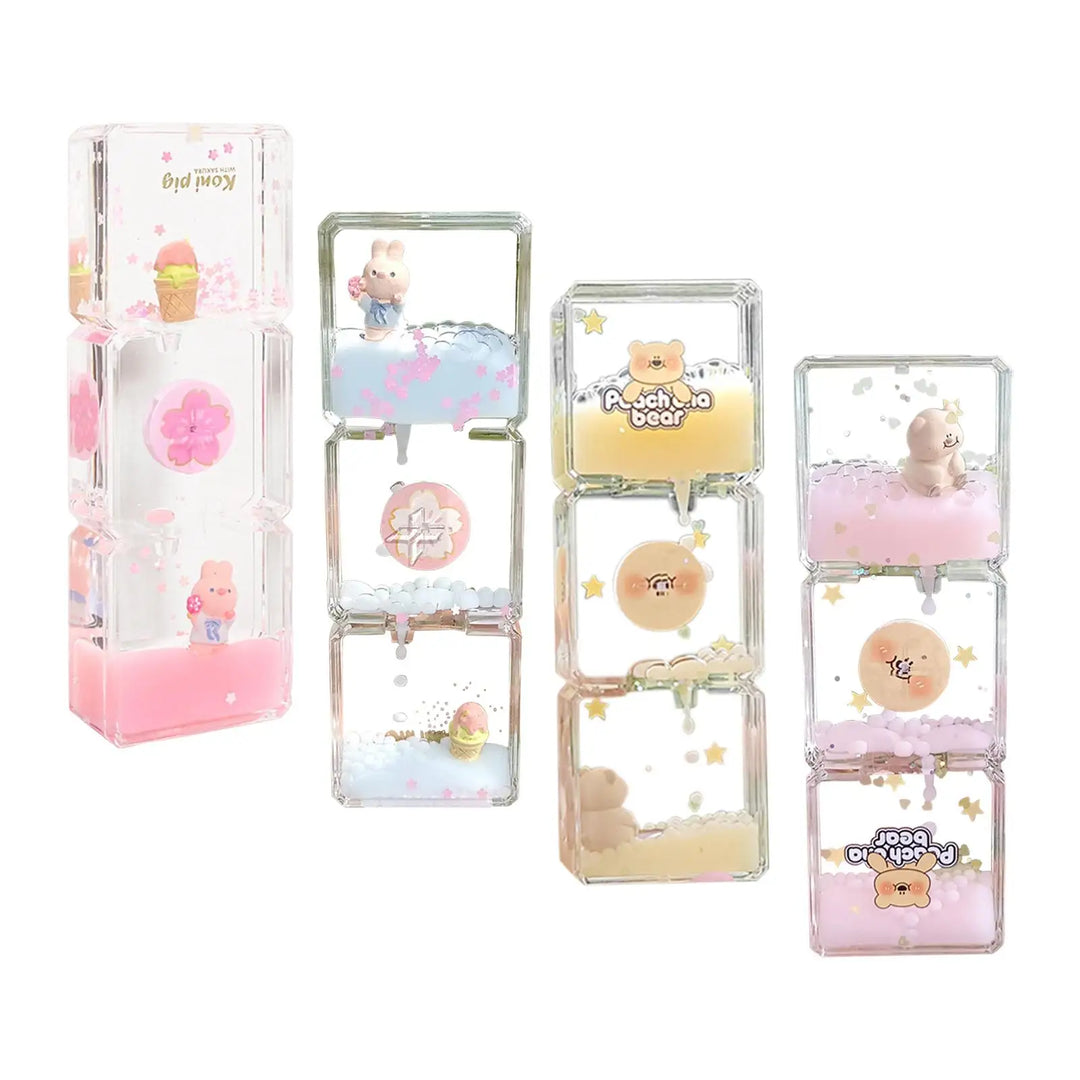 Lisslune | Floral Fantasy Liquid Cartoon Motion Hourglass