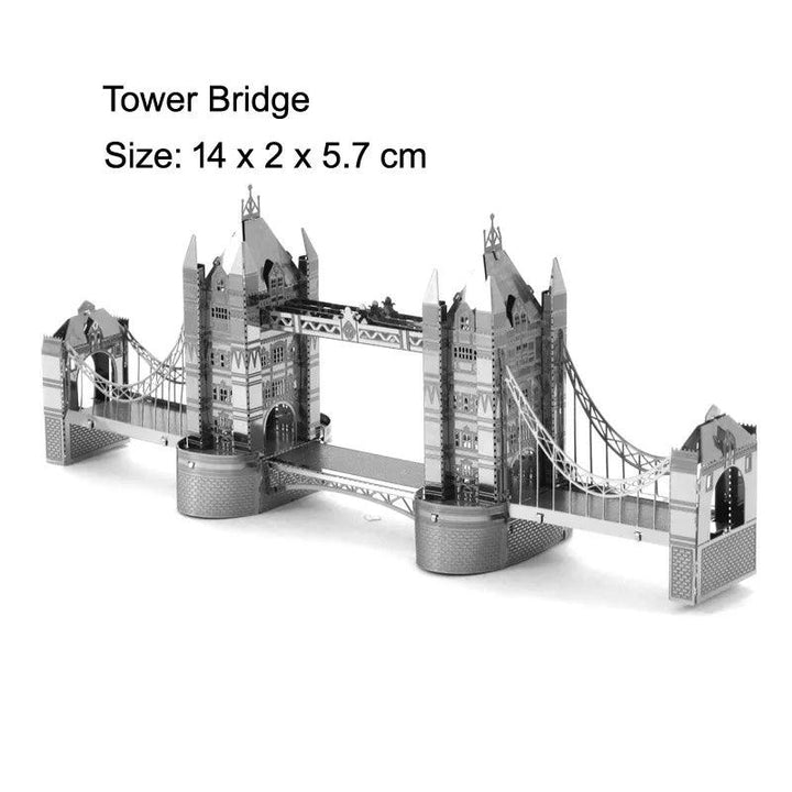 Lisslune | Global Landmark 3D Metal Puzzle Set: Construct and Explore Iconic Structures