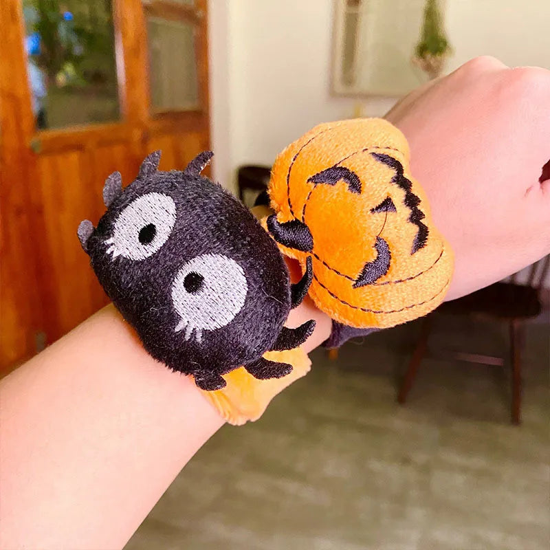 Rynx | Halloween 3D Tube Bracelet Pumpkin Witch Ghost Spider Decoration Bracelet Gift Kids Cartoon Finger Ring Props Party Supplies