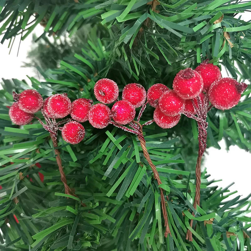Rynx | (10pcs/pack) 4 * 7cm Christmas berry flower bundle crystal berries artificial fruit Christmas tree decoration wedding decoration wreath