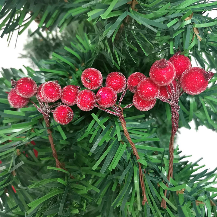 Rynx | (10pcs/pack) 4 * 7cm Christmas berry flower bundle crystal berries artificial fruit Christmas tree decoration wedding decoration wreath
