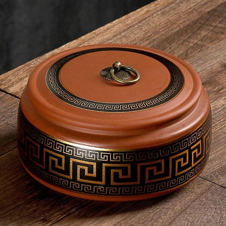 Lisslune | Premium Purple Tone Tea Storage Container for Optimal Pu'er Tea Storage