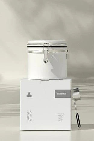 Lisslune | Stylish stainless steel coffee bean containers with date marker and carbon release valve