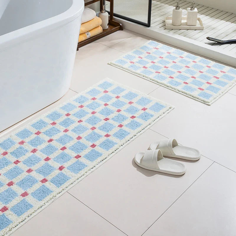Rynx | Long Tufting Mat Bathroom Mat Living Room Rug Bath Mat Bedroom Night Side Rug Soft Floor Cushion Aesthetic Home Decor