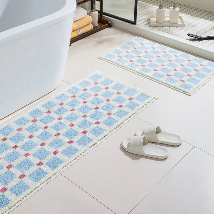 Rynx | Long Tufting Mat Bathroom Mat Living Room Rug Bath Mat Bedroom Night Side Rug Soft Floor Cushion Aesthetic Home Decor