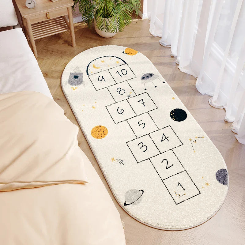 Rynx | Cartoon Cute Children's Room Carpet Modern Home Decor Aesthetic Bedroom Carpet Comfortable Soft Balcony Rugs rug Wallpaper carpet
