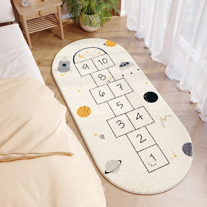 Rynx | Cartoon Cute Children's Room Carpet Modern Home Decor Aesthetic Bedroom Carpet Comfortable Soft Balcony Rugs rug Wallpaper carpet