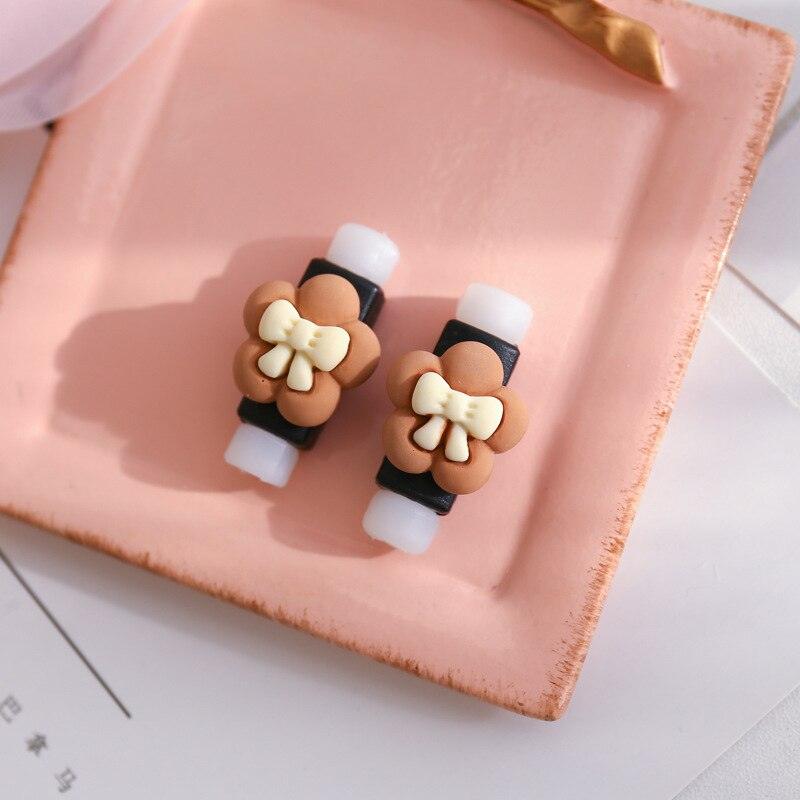 Lisslune | Shady Latte Cartoon Cable Protector for Chargers & Headphones