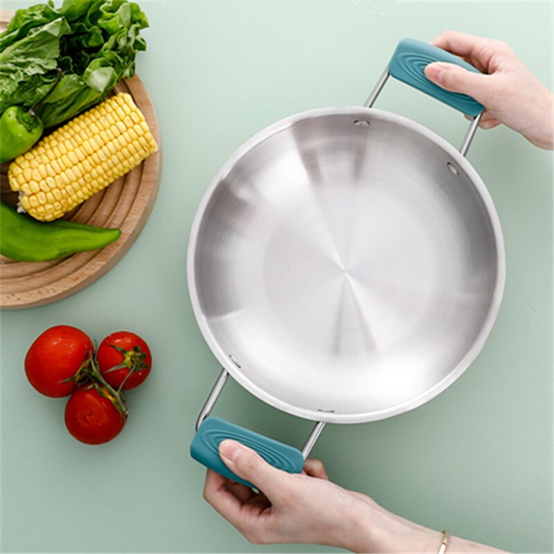 Lisslune | 2Pcs Silicone Heat Resistant Cookware Handle