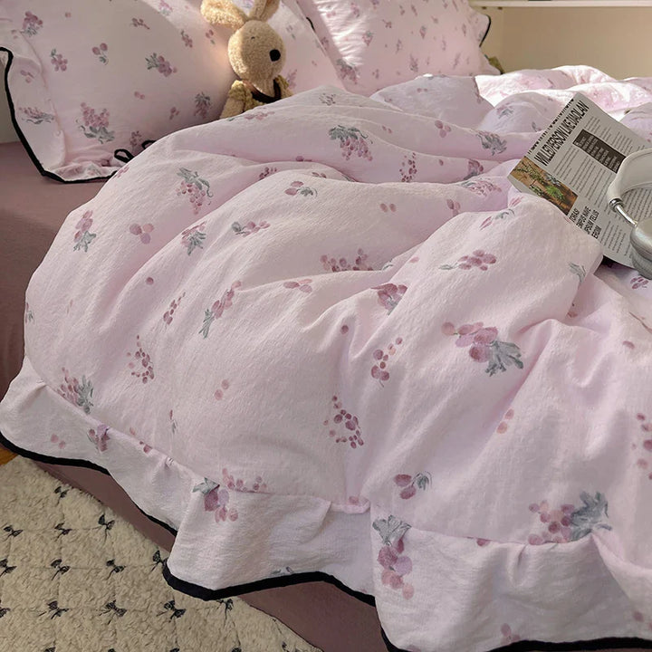 Lisslune | 1PC Ins Sommerdecke Falbala Rüschen Cool Feeling Decke Bare Sleeping Hautfreundlich Für Frauen Mädchen Schlafzimmer Deko Königin Größe