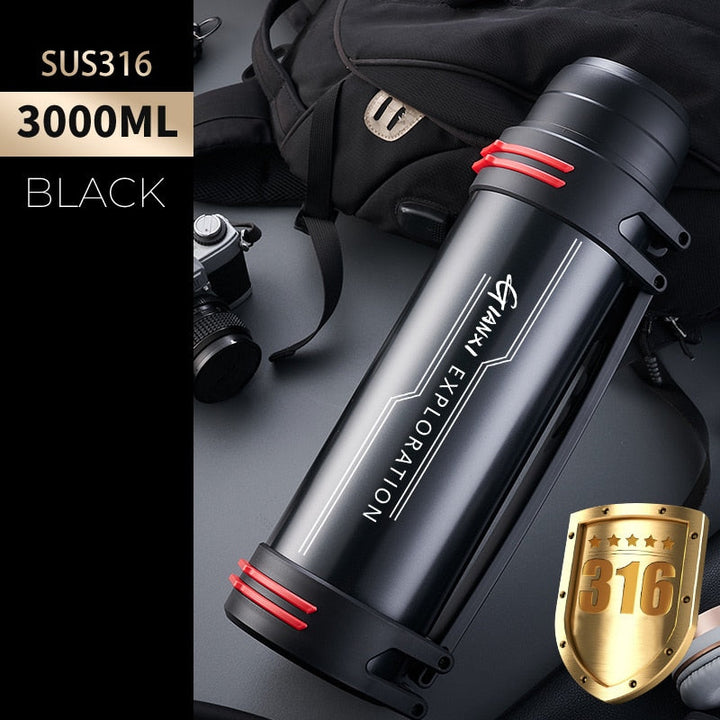 Lisslune | Giant Drink Stainless Steel Thermos Bottle