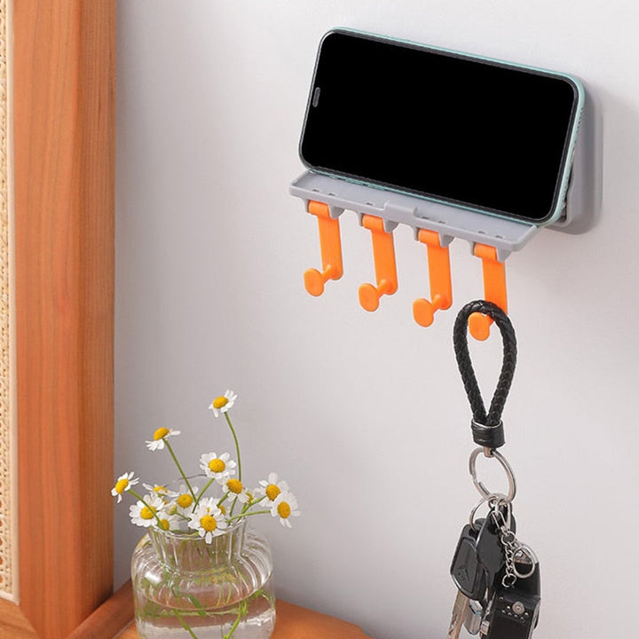 Lisslune | Wall-Mounted Phone Holder Kitchen Organizer Rack