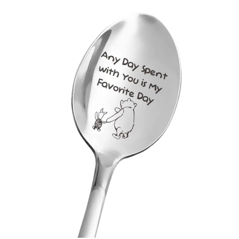 Rynx Valentine’s Day gift stainless steel milk coffee spoon love letter wedding souvenirs anniversary gift for girlfriend boyfriend
